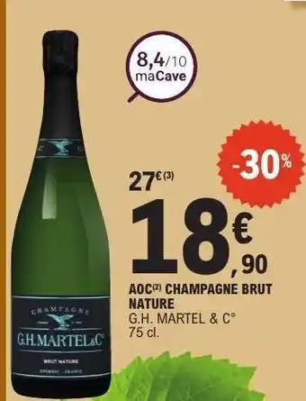 AOC CHAMPAGNE BRUT NATURE