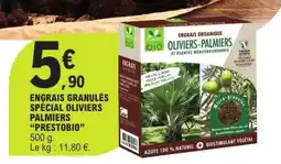 E.Leclerc ENGRAIS GRANULÉS SPÉCIAL OLIVIERS PALMIERS PRESTOBIO offre