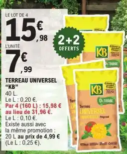 E.Leclerc TERREAU UNIVERSEL KB offre