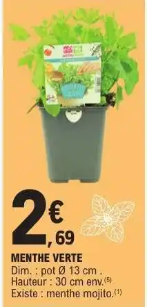 E.Leclerc MENTHE VERTE offre