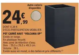 E.Leclerc Pot Carré Haut 'Volcania Up' offre
