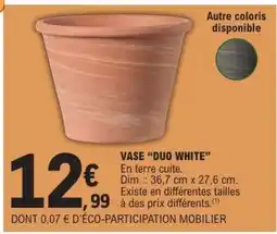 E.Leclerc VASE “DUO WHITE” offre