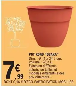 E.Leclerc POT ROND “OSAKA” offre