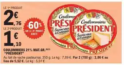 E.Leclerc COULOMMIERS 21% MAT.GR. “PRÉSIDENT” offre