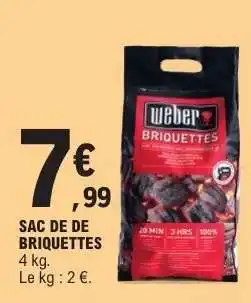 E.Leclerc SAC DE DE BRIQUETTES offre