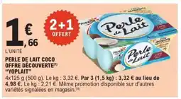 E.Leclerc PERLE DE LAIT COCO OFFRE DÉCOUVERTE offre
