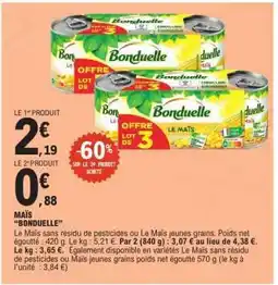 E.Leclerc Maïs 'Bonduelle' offre