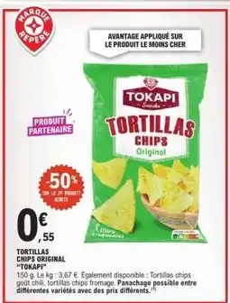 E.Leclerc TORTILLAS CHIPS ORIGINAL TOKAPI offre