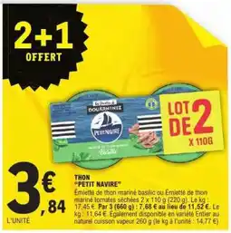 E.Leclerc THON 'PETIT NAVIRE' offre