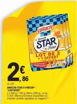 E.Leclerc Gnocchi Star à Poêler Lustucru offre