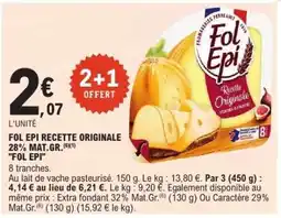 E.Leclerc FOL EPI RECETTE ORIGINALE 28% MAT.GR offre