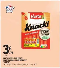 E.Leclerc Knacki 100% Pur Porc offre