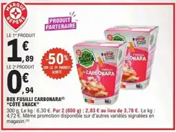 E.Leclerc BOX FUSILLI CARBONARA CÔTÉ SNACK offre