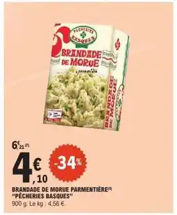 E.Leclerc Brandade De Morue Parmentière Pêcheries Basques offre