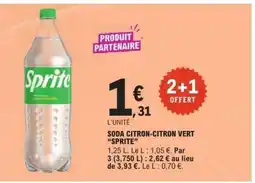E.Leclerc Soda Citron-Citron Vert Sprite offre