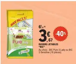 E.Leclerc RASOIRS JETABLES “BIC” offre