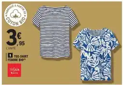 E.Leclerc TEE-SHIRT FEMME BIO offre