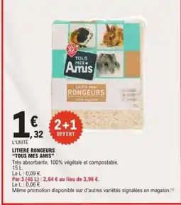 E.Leclerc LITIÈRE RONGEURS “TOUS MES AMIS” offre