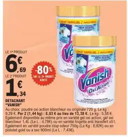 E.Leclerc Détachant Vanish offre