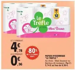 E.Leclerc Papier Hygiénique Le Trèfle offre