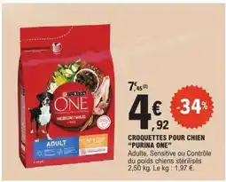 E.Leclerc CROQUETTES POUR CHIEN PURINA ONE offre