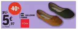 E.Leclerc Ballerine Femme offre