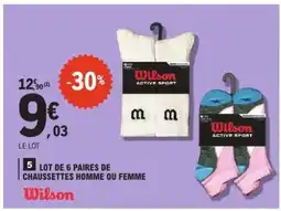 E.Leclerc Wilson Active Sport Socks offre