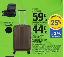 E.Leclerc VALISE 55 CM ENV. RIVERSIDE offre