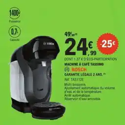 E.Leclerc MACHINE À CAFÉ TASSIMO BOSCH offre
