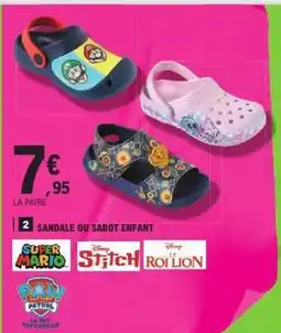 E.Leclerc Sandale ou sabot enfant offre
