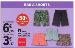 E.Leclerc Short molleton ou toile enfant offre
