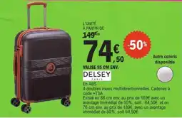 E.Leclerc VALISE 55 CM ENV. DELSEY PARIS offre