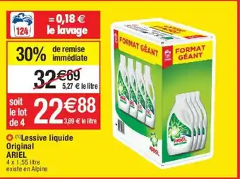 Migros Lessive liquide Original Ariel offre