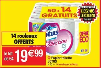 Migros Papier toilette Lotus offre