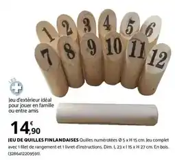 Bricorama Amis - jeu de quilles finlandaises offre