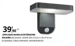 Bricorama Dim - applique murale extérieure solaire offre
