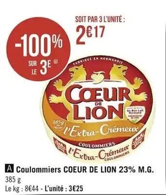 Coulommiers Coeur de Lion 23% M.G