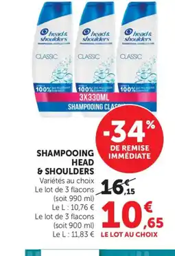 Bi1 HEAD & SHOULDERS Shampooing offre