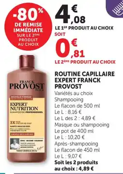 Bi1 FRANCK PROVOST Routine capillaire expert offre