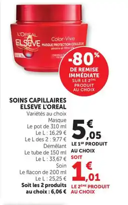 Bi1 L'OREAL Soins capillaires elseve offre