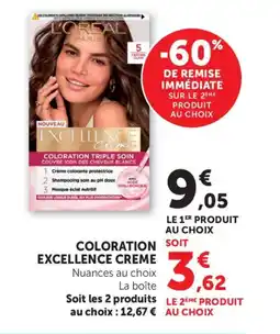 Bi1 Coloration excellence creme offre