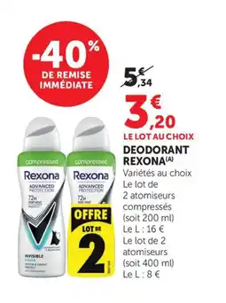 Bi1 REXONA Deodorant offre