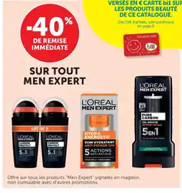 Bi1 MEN EXPERT Sur tout offre
