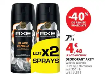 Bi1 AXE Deodorant offre