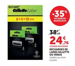 Bi1 Recharges de lames gillette ou venus offre