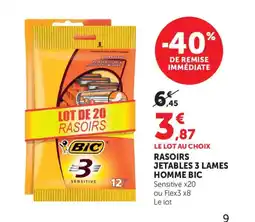 Bi1 BIC Rasoirs jetables 3 lames homme offre