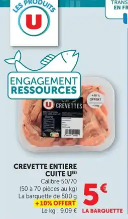 Bi1 U Crevette entiere cuite offre