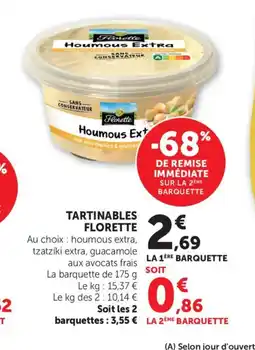 Bi1 FLORETTE Tartinables offre