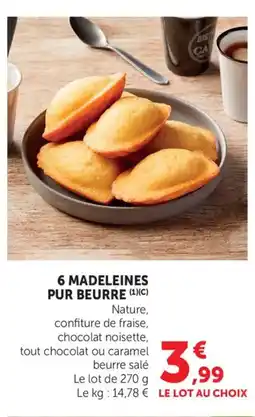 Bi1 6 madeleines pur beurre offre