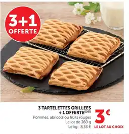 Bi1 3 tartelettes grillees +1 offerte offre